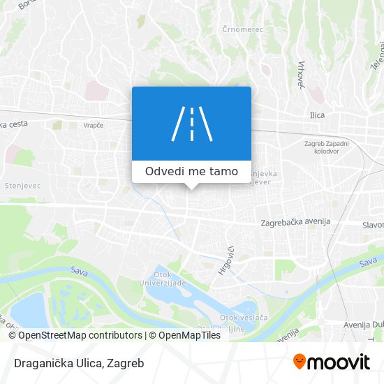Karta Draganička Ulica
