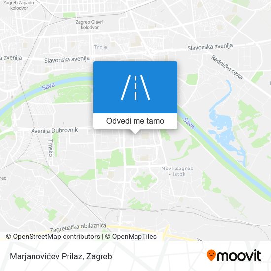 Karta Marjanovićev Prilaz