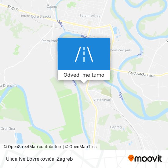 Karta Ulica Ive Lovrekovića