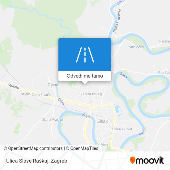 Karta Ulica Slave Raškaj