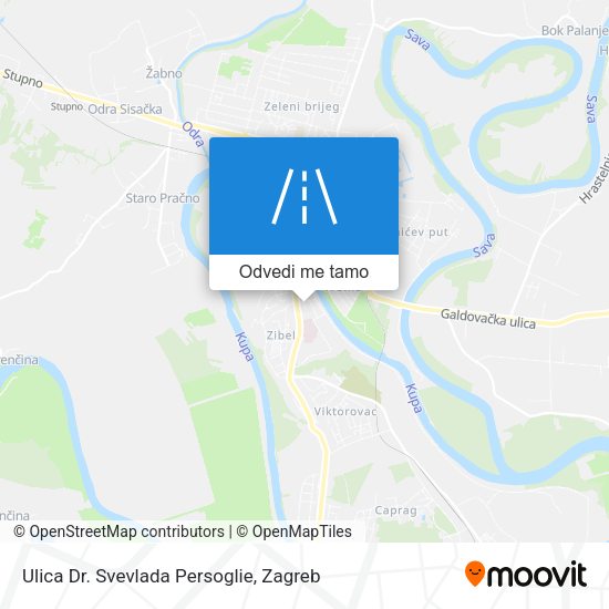 Karta Ulica Dr. Svevlada Persoglie