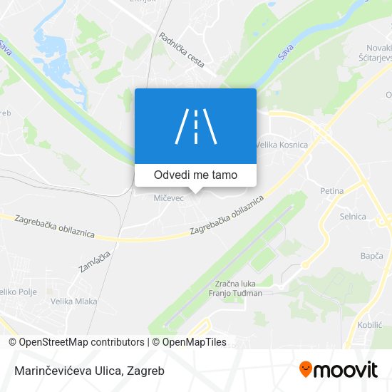 Karta Marinčevićeva Ulica