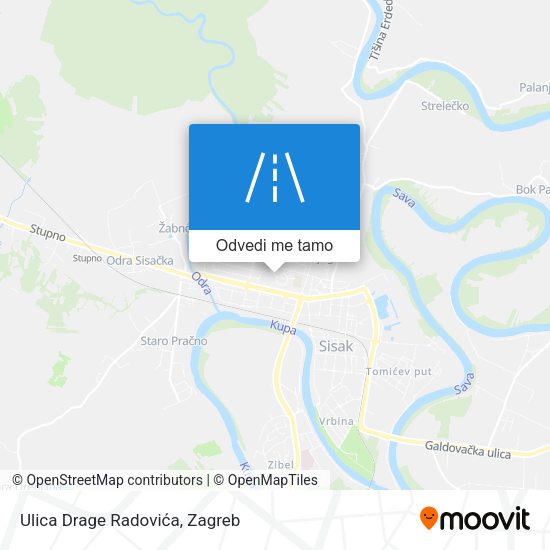Karta Ulica Drage Radovića