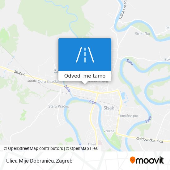 Karta Ulica Mije Dobranića