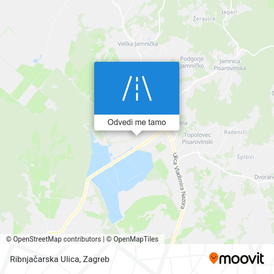 Karta Ribnjačarska Ulica