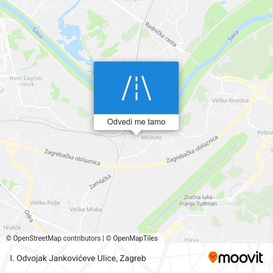 Karta I. Odvojak Jankovićeve Ulice