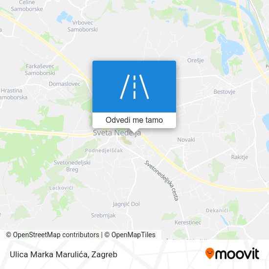 Karta Ulica Marka Marulića