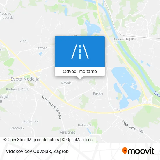 Karta Videkovićev Odvojak