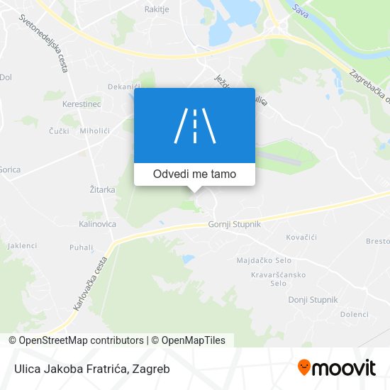 Karta Ulica Jakoba Fratrića