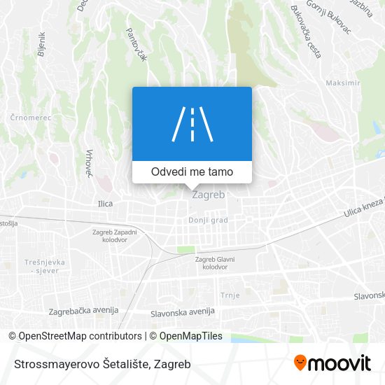 Karta Strossmayerovo Šetalište