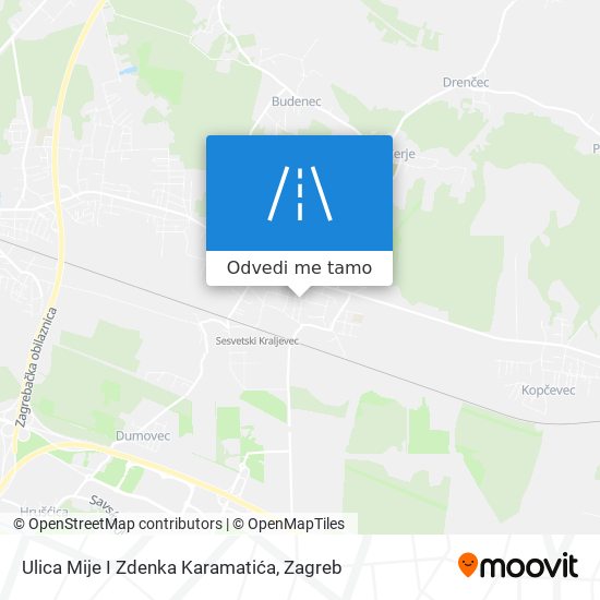 Karta Ulica Mije I Zdenka Karamatića