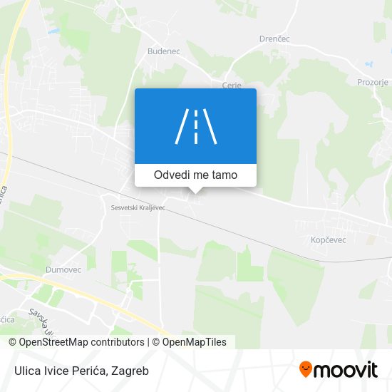 Karta Ulica Ivice Perića