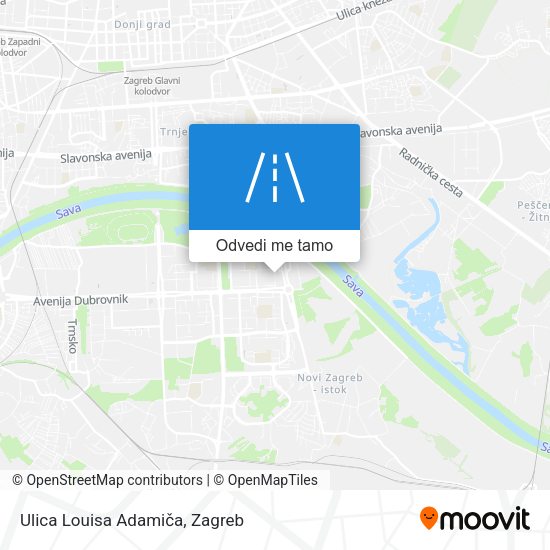 Karta Ulica Louisa Adamiča