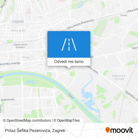 Karta Prilaz Šefika Pezerovića