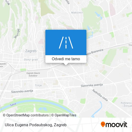 Karta Ulica Eugena Podaubskog