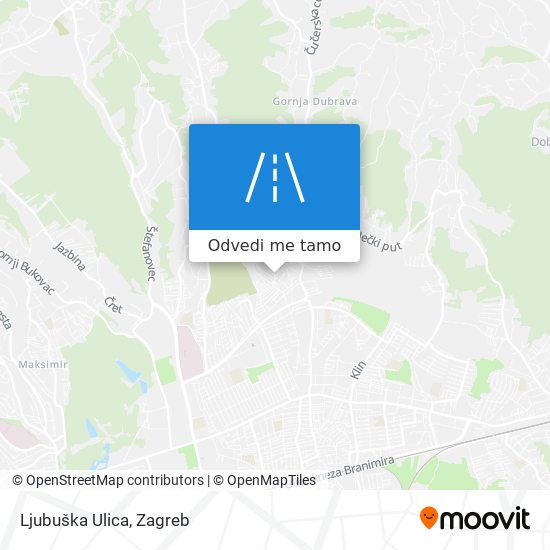 Karta Ljubuška Ulica