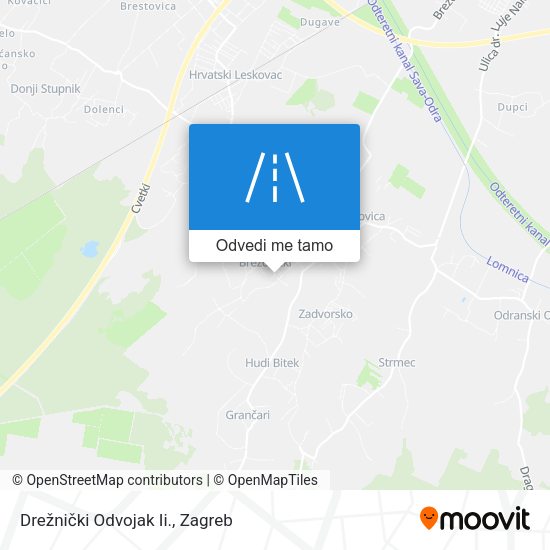 Karta Drežnički Odvojak Ii.
