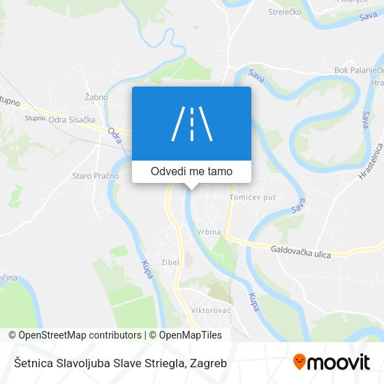 Karta Šetnica Slavoljuba Slave Striegla