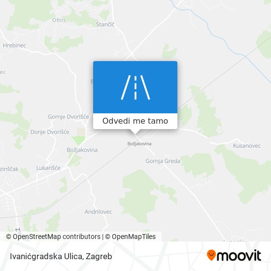 Karta Ivanićgradska Ulica
