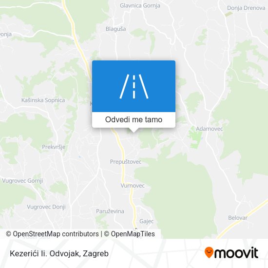 Karta Kezerići Ii. Odvojak