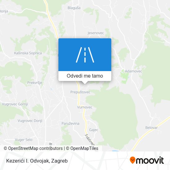 Karta Kezerići I. Odvojak