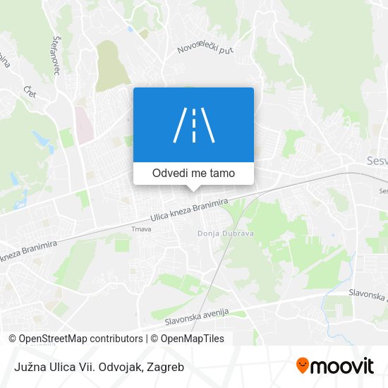 Karta Južna Ulica Vii. Odvojak