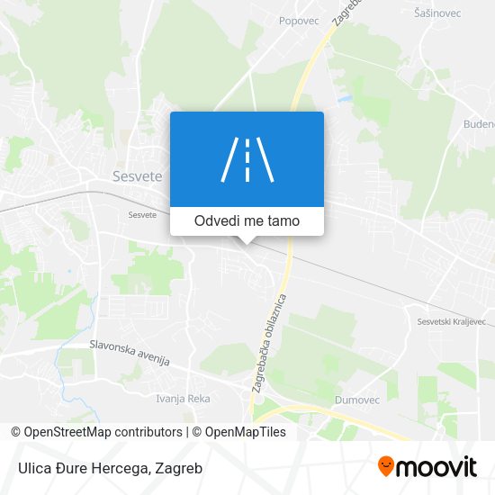 Karta Ulica Đure Hercega