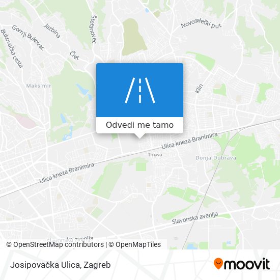 Karta Josipovačka Ulica