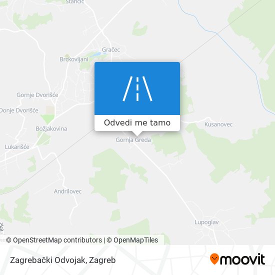 Karta Zagrebački Odvojak