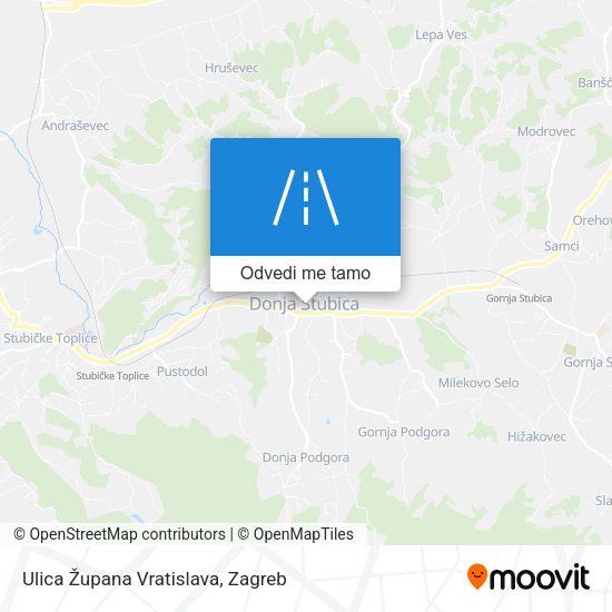 Karta Ulica Župana Vratislava