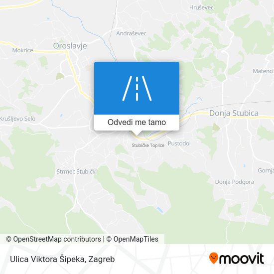 Karta Ulica Viktora Šipeka