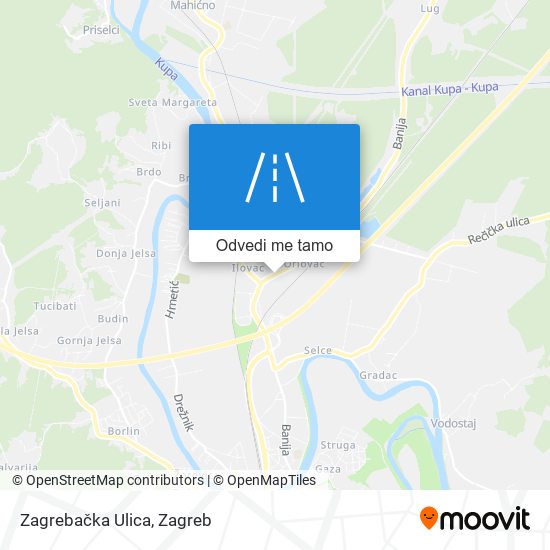 Karta Zagrebačka Ulica