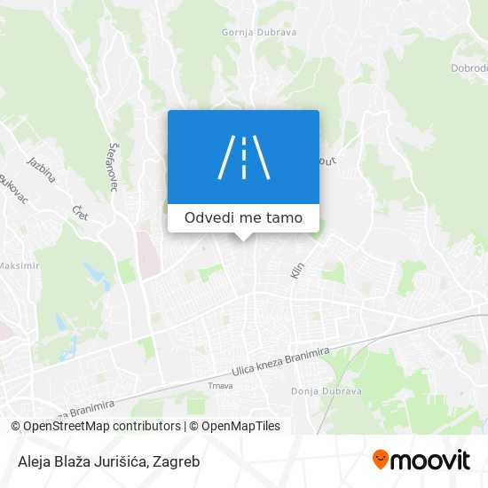 Karta Aleja Blaža Jurišića