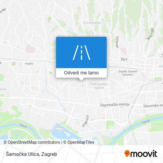 Karta Šamačka Ulica