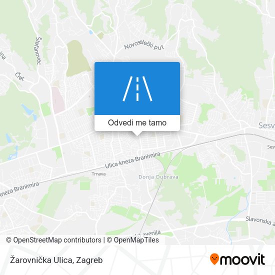 Karta Žarovnička Ulica