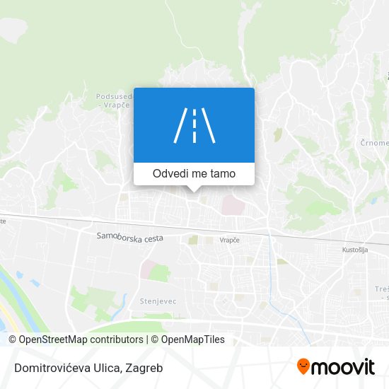 Karta Domitrovićeva Ulica