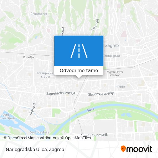 Karta Garićgradska Ulica