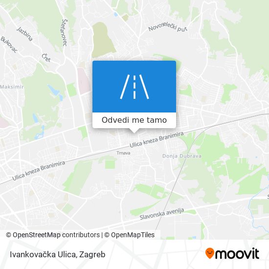 Karta Ivankovačka Ulica