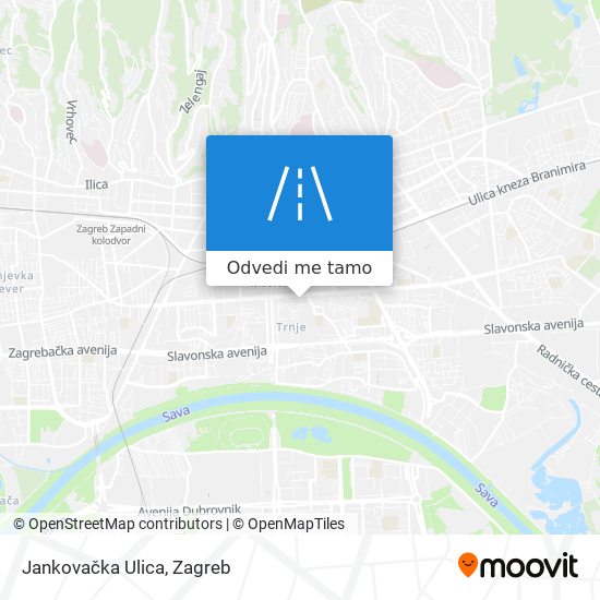 Karta Jankovačka Ulica
