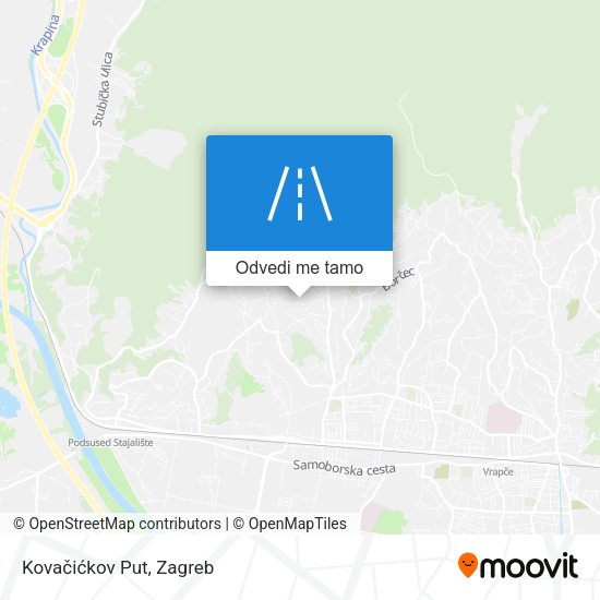 Karta Kovačićkov Put