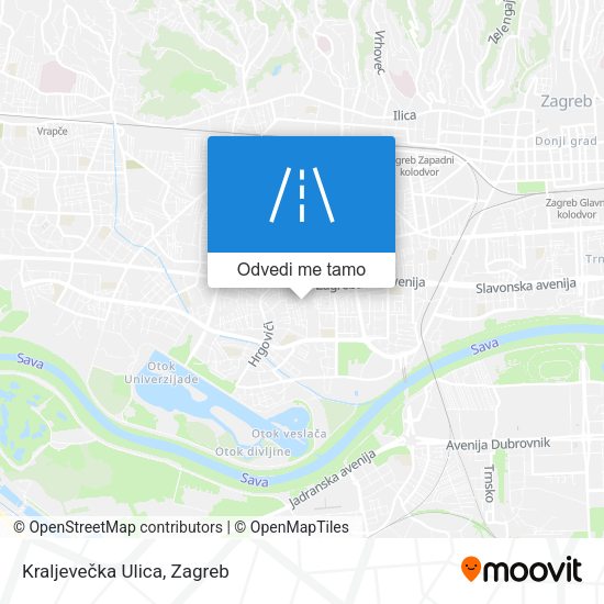 Karta Kraljevečka Ulica