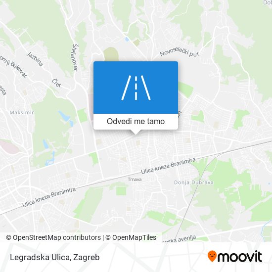 Karta Legradska Ulica