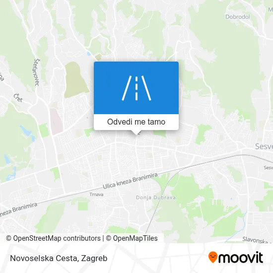 Karta Novoselska Cesta