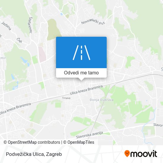 Karta Podvežička Ulica