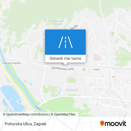 Karta Pohorska Ulica