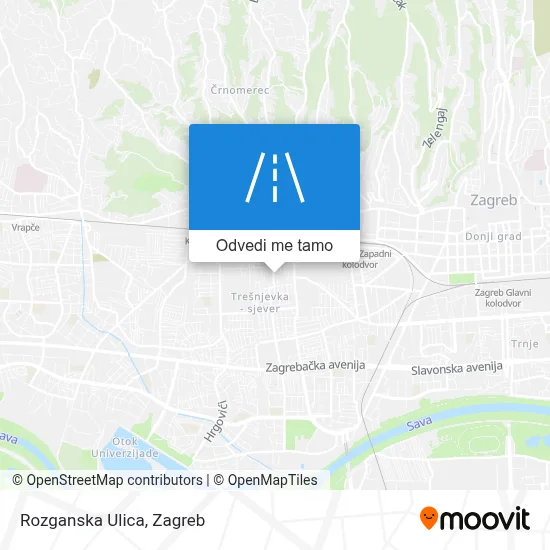 Karta Rozganska Ulica