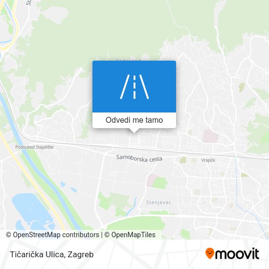 Karta Tičarička Ulica
