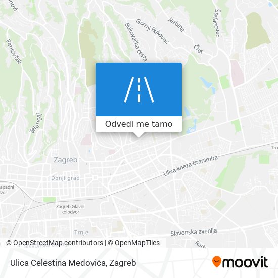 Karta Ulica Celestina Medovića