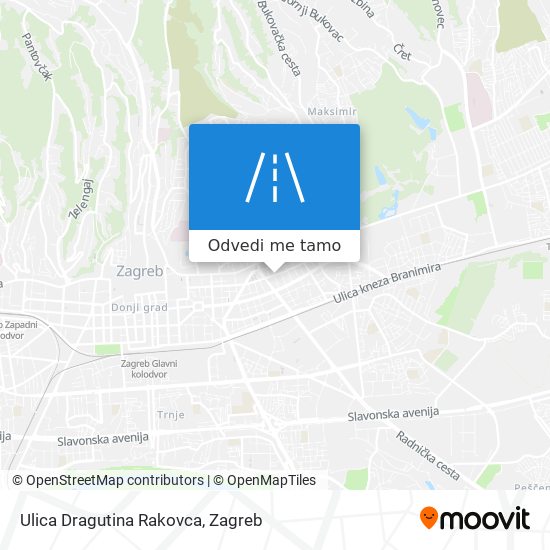 Karta Ulica Dragutina Rakovca