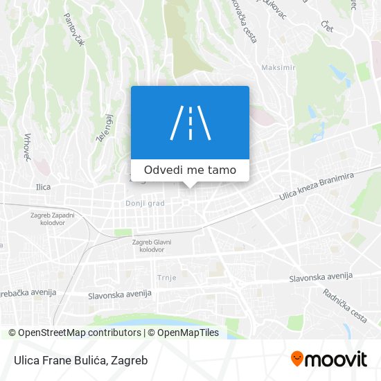 Karta Ulica Frane Bulića